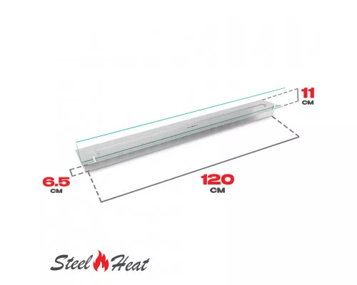 Топливный блок SteelHeat LINE GLASS 1200 Топливный блок SteelHeat LINE GLASS 1200