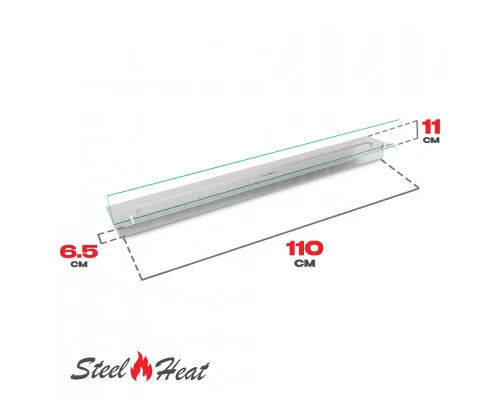 Топливный блок SteelHeat LINE GLASS 1100